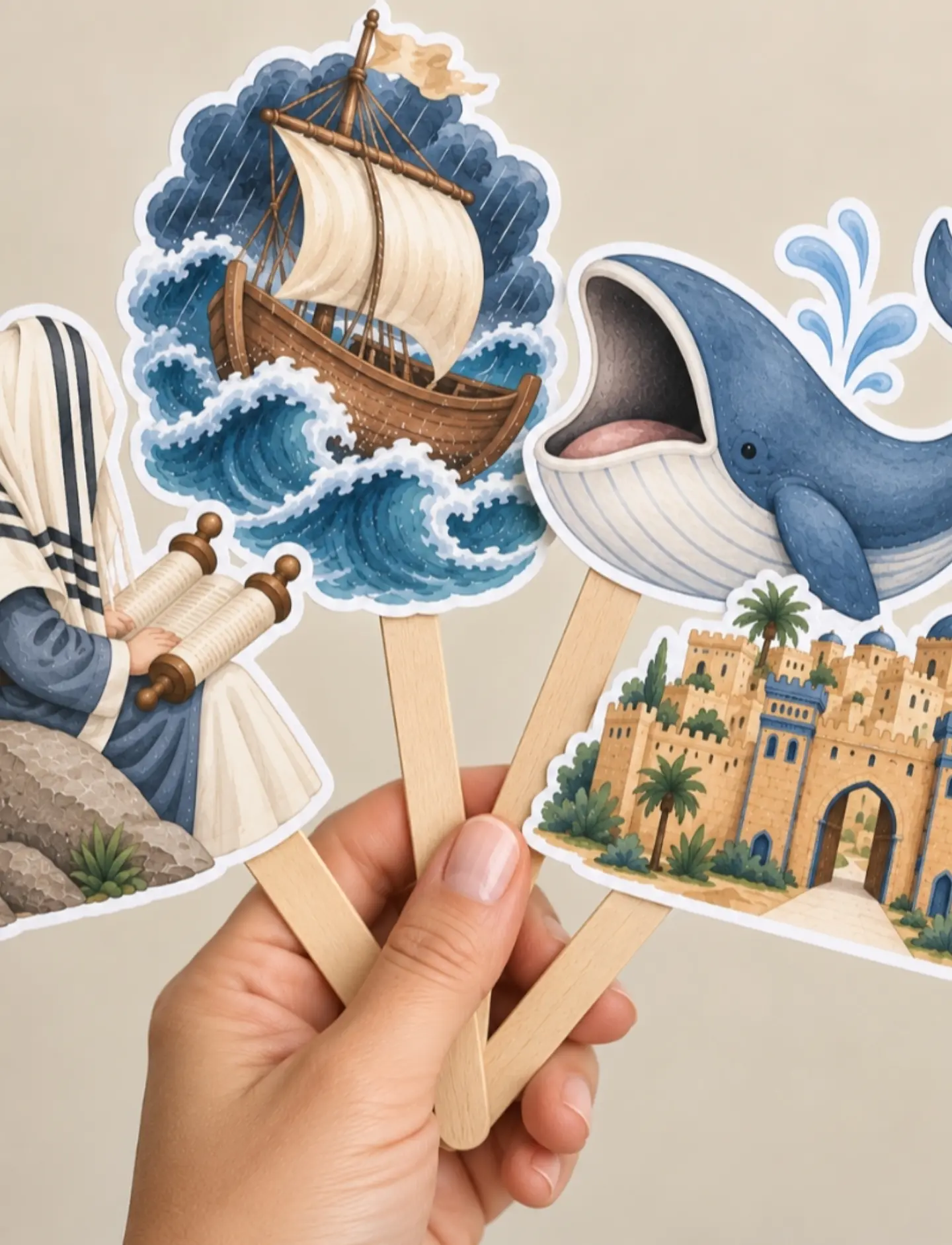Bring the story of Yonah to life with a simple hands-on storytelling