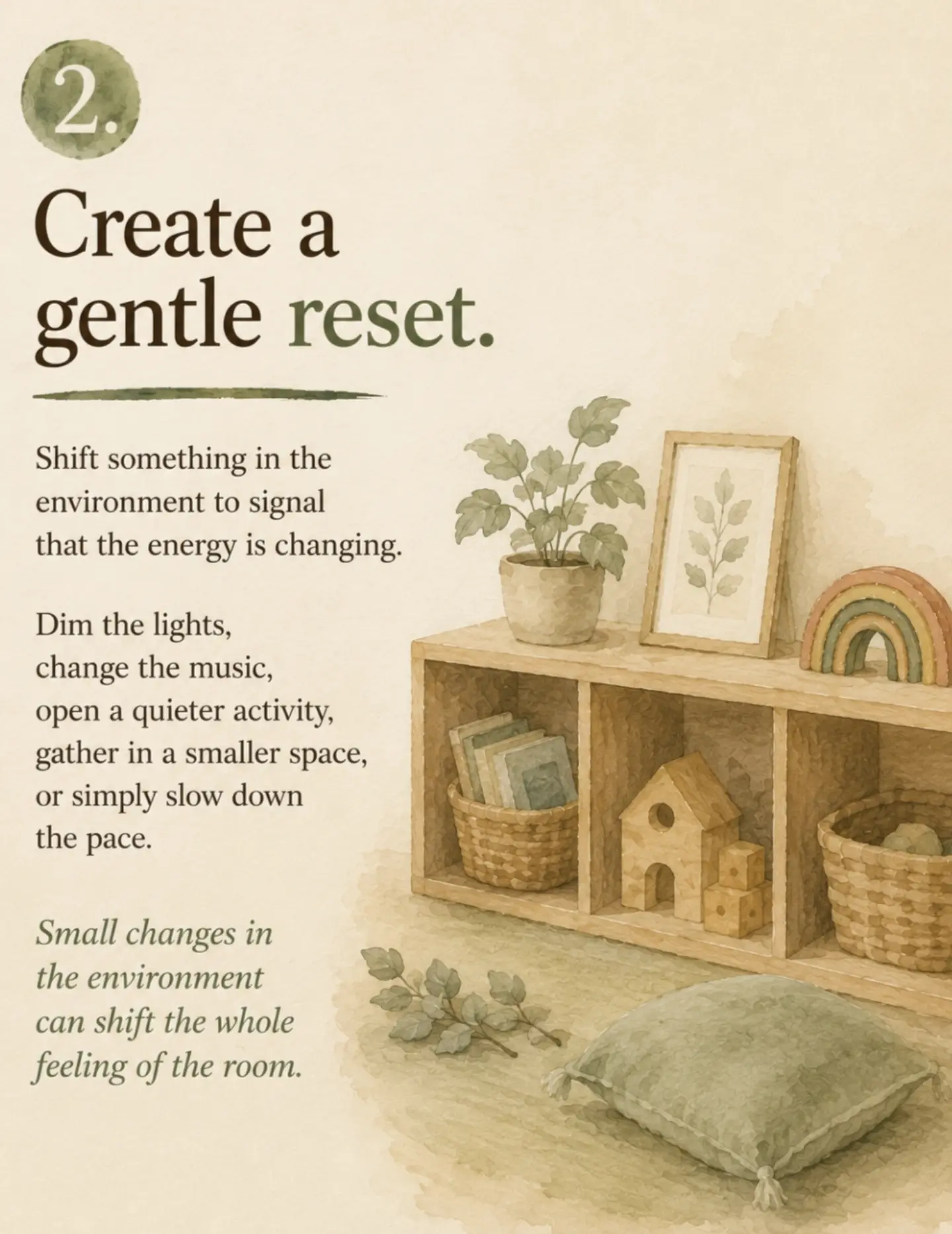 A preschool classroom can go from calm to A LOT in about thirty seconds