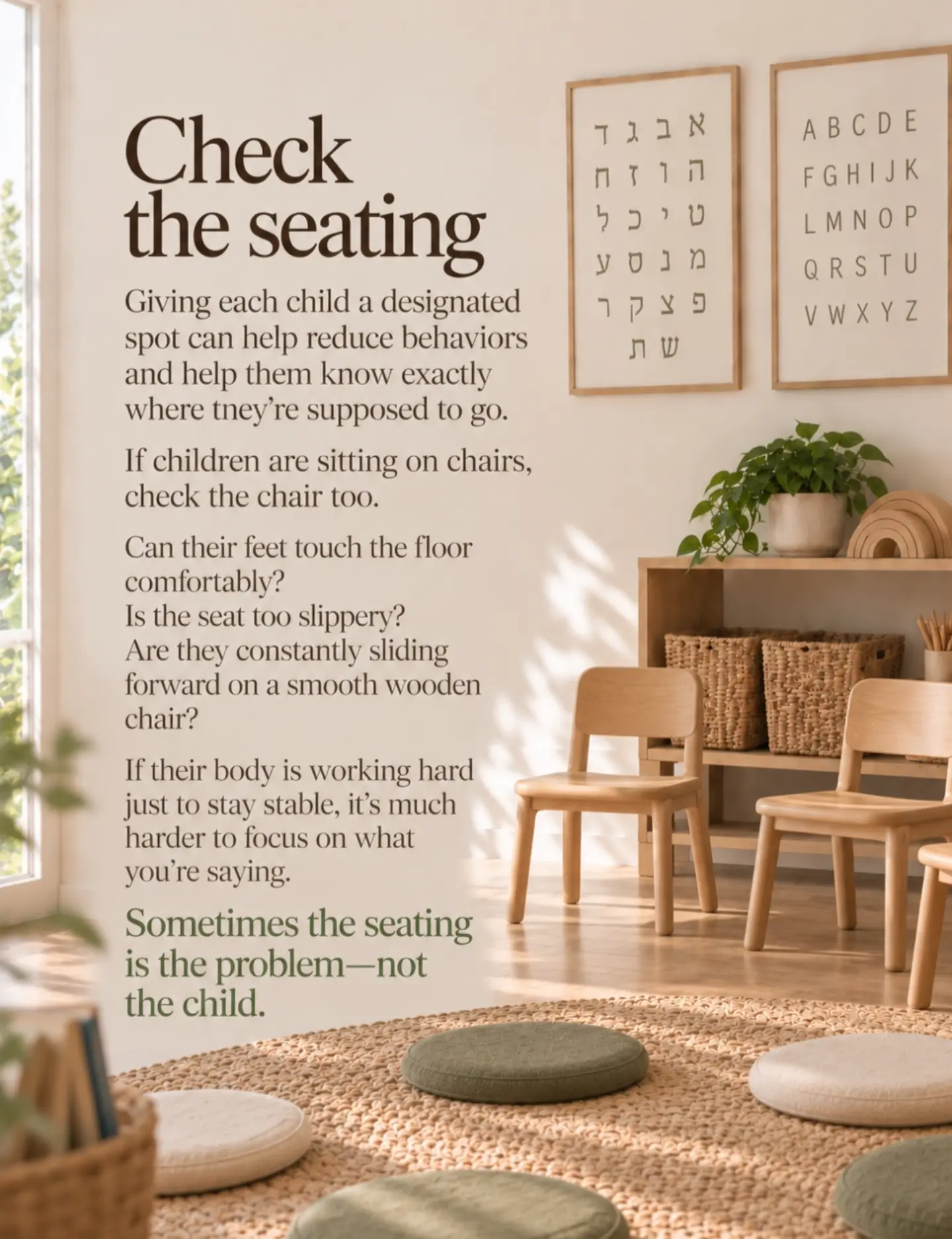 Sometimes the “circle time behavior” isn’t really about the child