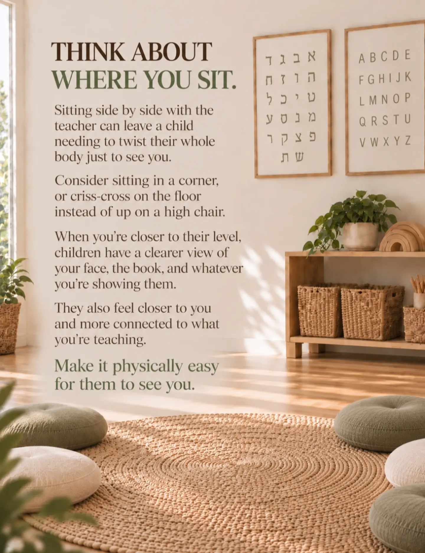 Sometimes the “circle time behavior” isn’t really about the child