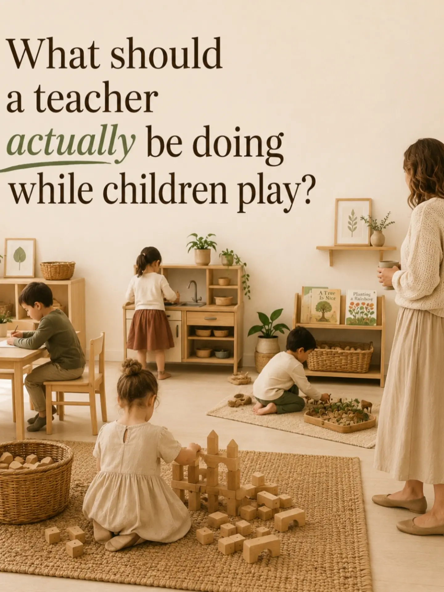 Free play isn’t the time when teachers stop teaching
