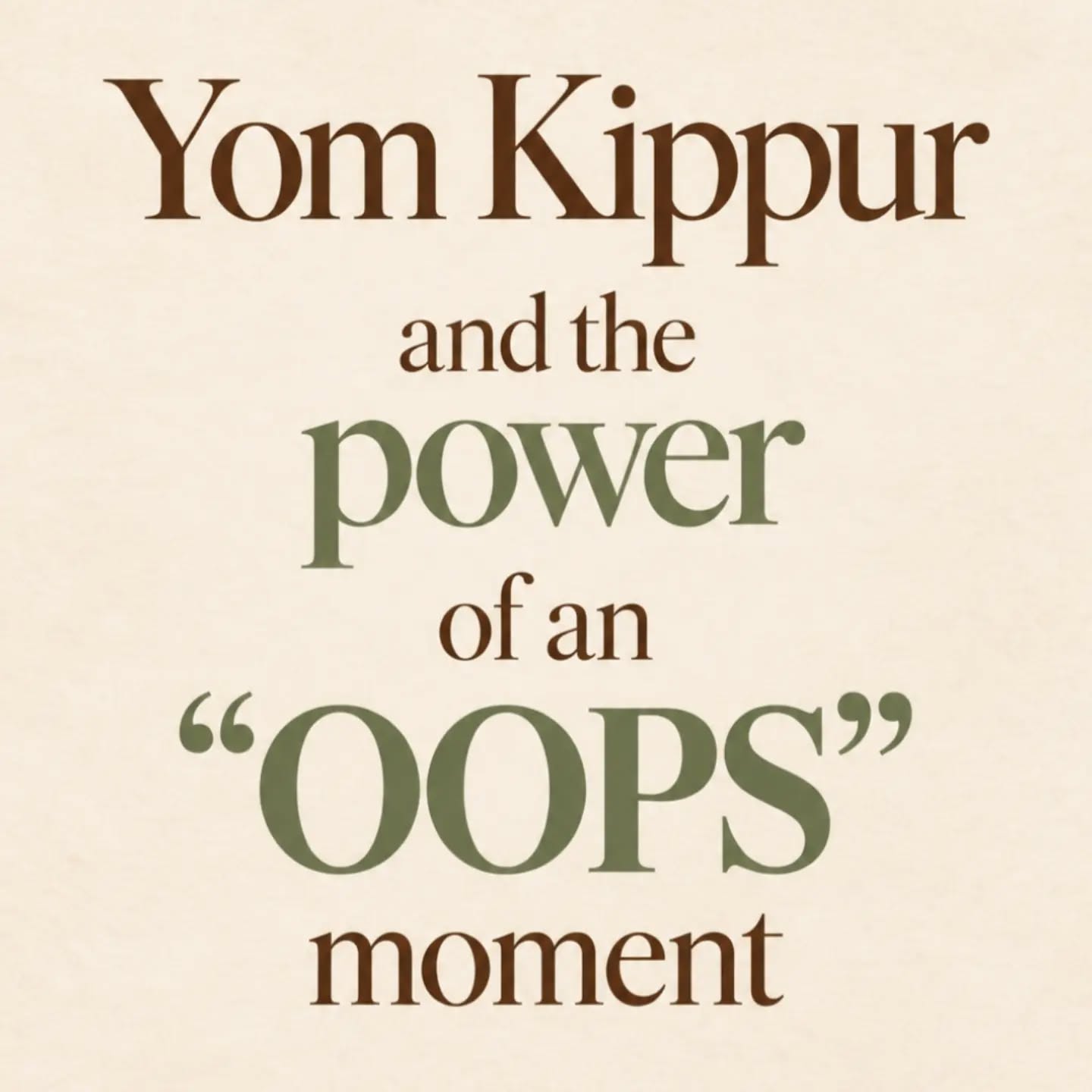 Reframing behavior as an “OOPS” moment teaches a child three powerful