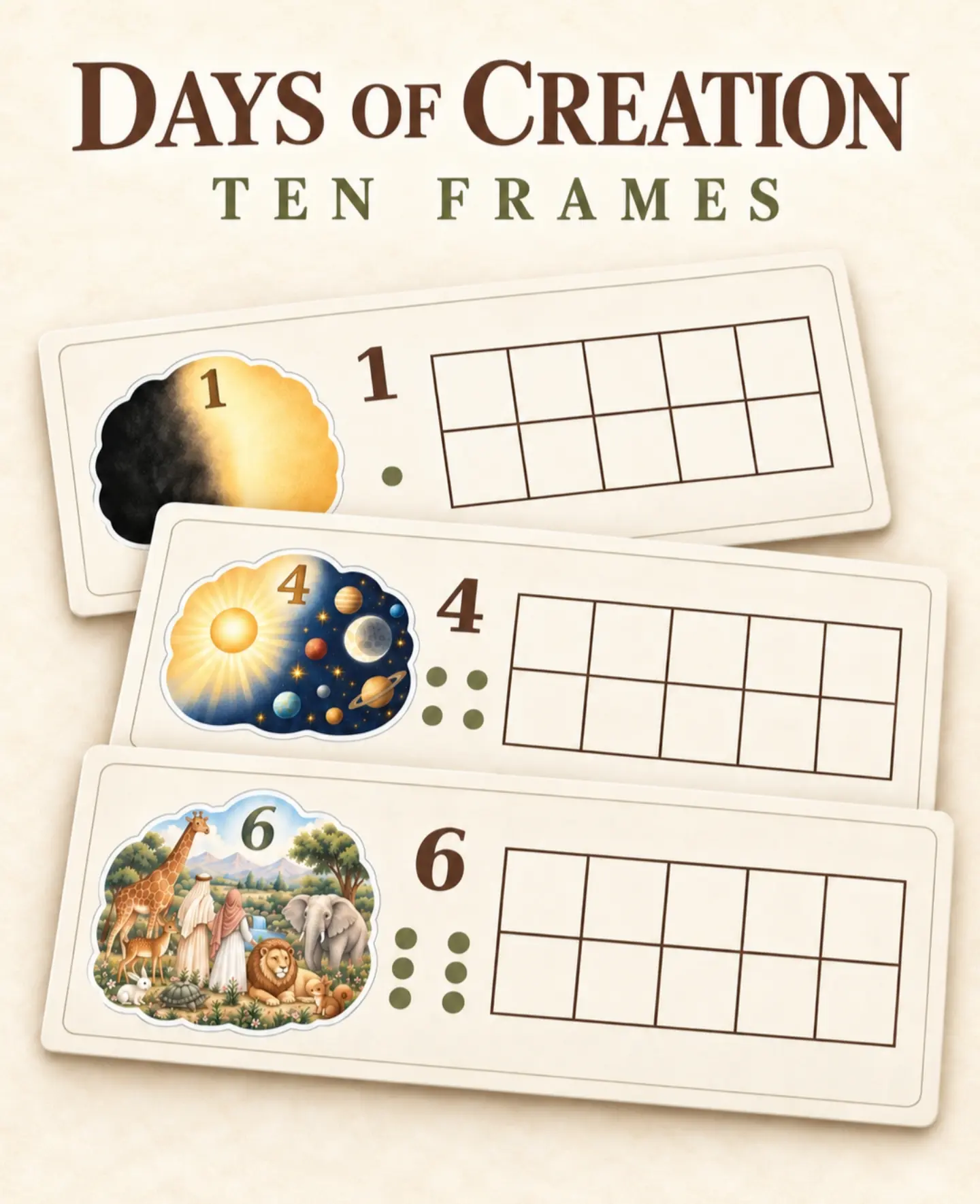 Bring the Days of Creation to life with these hands-on ten frames